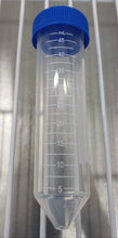 Load image into Gallery viewer, Centrifuge Tubes (50ml) with a flat screw-on cap and conical bottom, Sterile, 25/bag