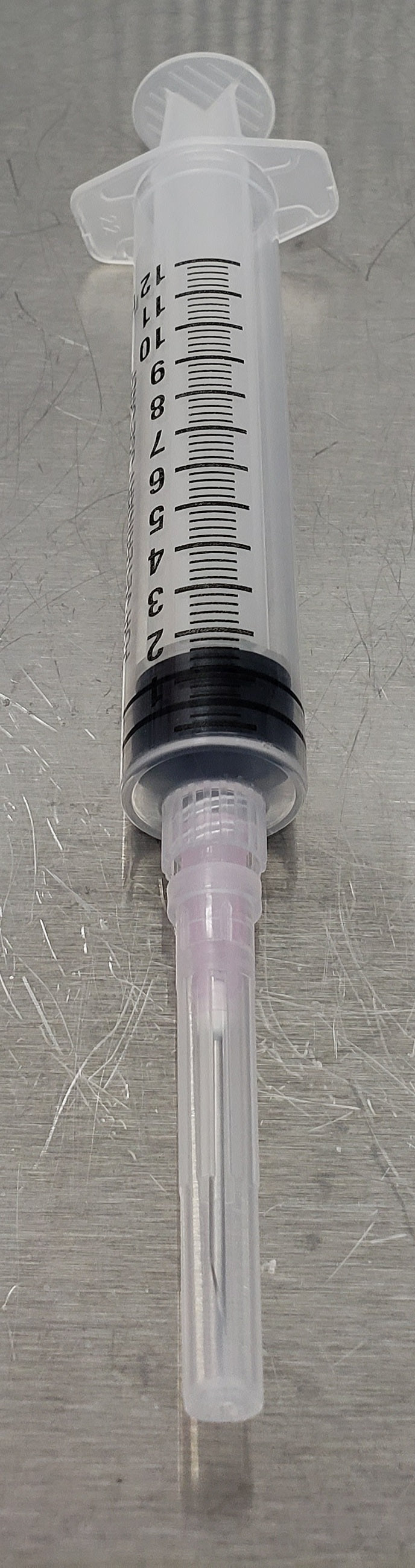 Sterile Disposable Syringe with Needle (12 cc, Luer Lock, Sterile, 1 inch, 18 gague needle)